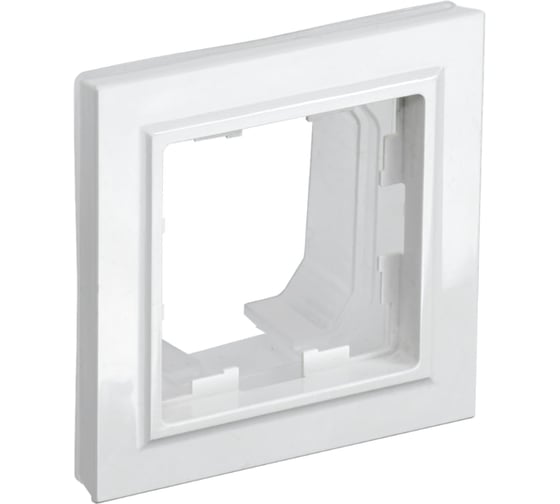 Изображение товара 1-местная рамка IEK Brite ip44 ру-1-брб-44 белый BR-M12-44-K01