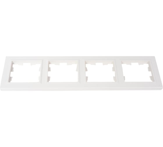 Изображение товара 4-местная рамка IEK Brite ру-4-брб белый BR-M42-K01