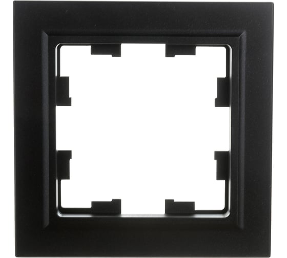 Изображение товара 1-местная рамка IEK Brite ру-1-брч черный BR-M12-K02