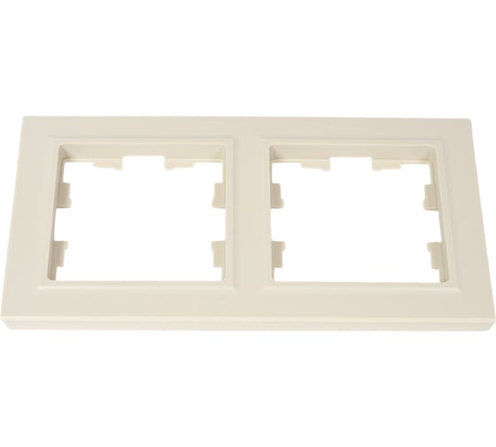 Изображение товара 2-местная рамка IEK Brite ip44 ру-2-бркр-44 бежевый BR-M22-44-K10