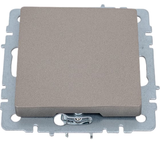 Изображение товара Заглушка с суппортом IEK Brite мз10-брш шампань BR-PL10-K37