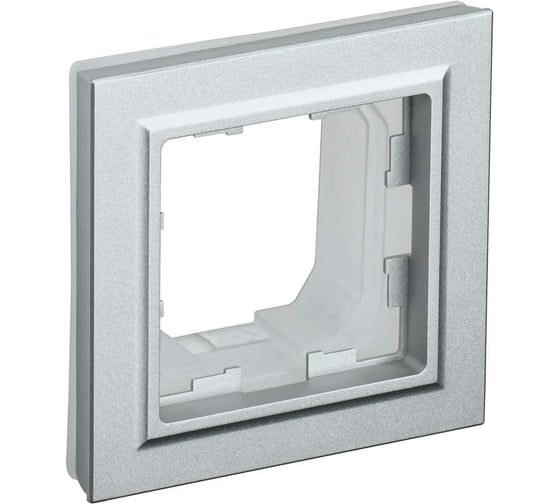 Изображение товара 1-местная рамка IEK Brite ip44 ру-1-бра-44 алюминий BR-M12-44-K47