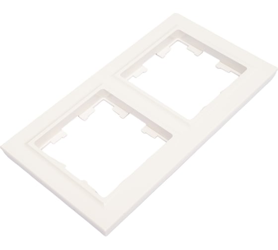 Изображение товара 2-местная рамка IEK Brite ру-2-брб белый BR-M22-K01