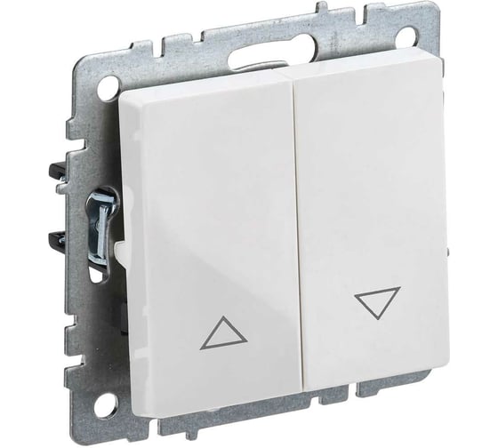 Изображение товара Выключатель IEK Brite жалюзи 10а вс10-1-5-брб белый BR-V15-0-10-K01