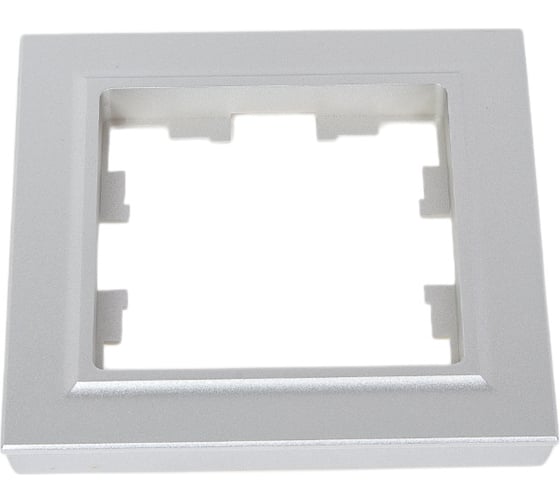 Изображение товара 1-местная рамка IEK Brite ру-1-бра алюминий BR-M12-K47