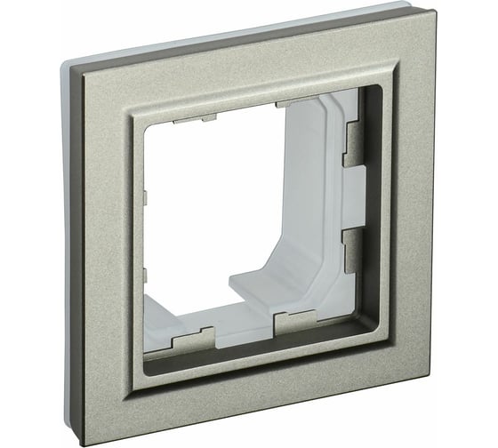 Изображение товара 1-местная рамка IEK Brite ip44 ру-1-брш-44 шампань BR-M12-44-K37