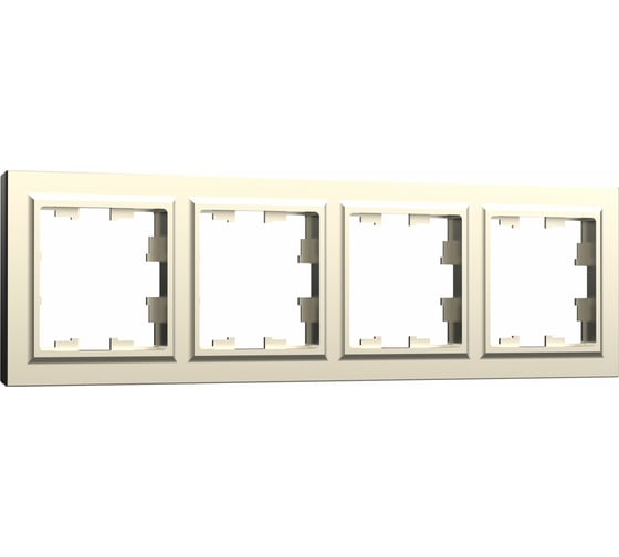 Изображение товара 4-местная рамка IEK Brite ру-4-брш шампань BR-M42-K37