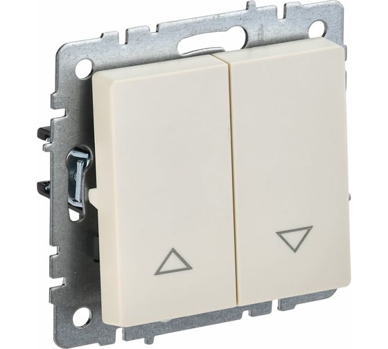 Изображение товара Выключатель жалюзи IEK Brite 10а вс10-1-5-бркр бежевый BR-V15-0-10-K10