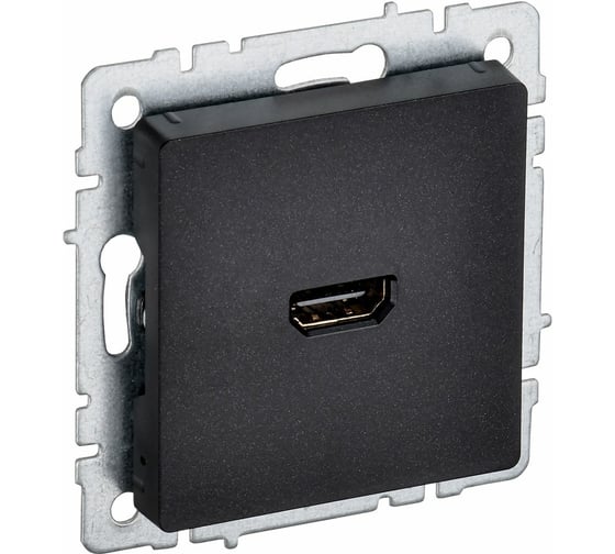 Изображение товара Розетка hdmi IEK Brite рhdmi-0-брч черный BR-H10-K02