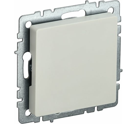 Изображение товара Заглушка с суппортом IEK Brite мз10-бркр бежевый BR-PL10-K10