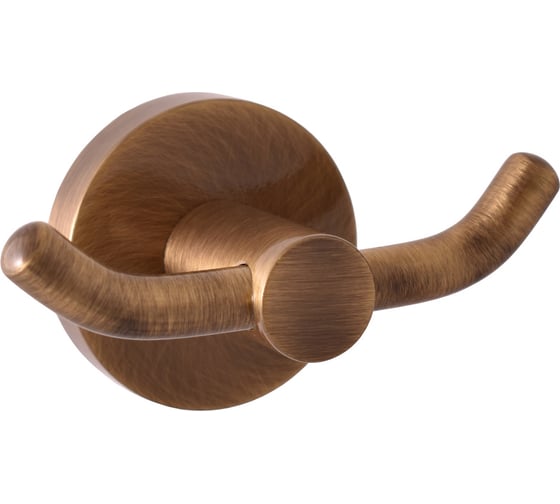 Изображение товара Настенный двойной крючок RavSlezak цвет бронза COA0102SM