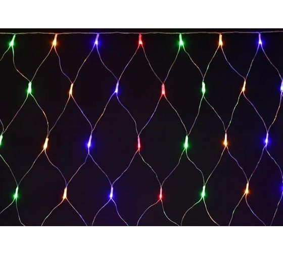 Изображение товара Гирлянда IEK сеть, 1.5x1.5 м, 160 rgb, ip20, прозрачный, 230В, контроллер 8 сцен LGDB410-3-160-L1-T-S-44