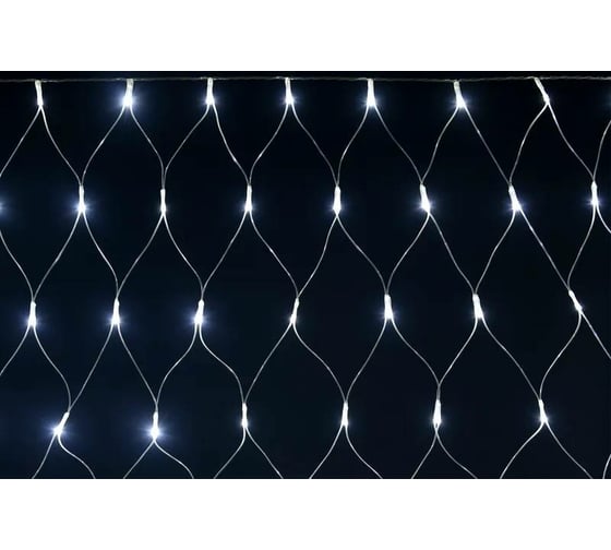 Изображение товара Гирлянда IEK сеть 1.5x1.5 м, 160w, ip20, прозрачный, 230В, контроллер 8 сцен LGDB410-2-160-L1-T-S-44