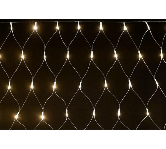 Изображение товара Гирлянда IEK сеть 1.5x1.5 м, 160ww, ip20, прозрачный, 230В, контроллер 8 сцен LGDB410-1-160-L1-T-S-44
