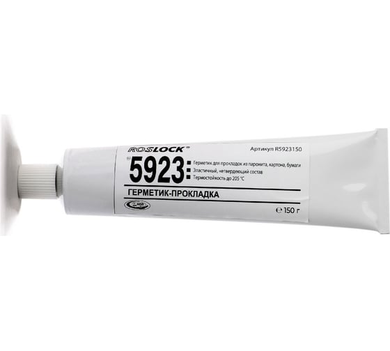 Изображение товара Герметик-прокладка для уплотнения плоских прокладок ROSLOCK 5923 герметизация паронитовых, картонных, пробковых и других прокладок R5923150