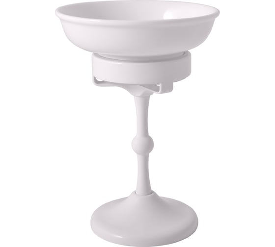 Изображение товара Мыльница RavSlezak фаянсовая, настольная с подставкой, белый MKA0301B