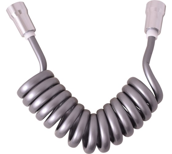 Изображение товара Спиральный душевой шланг RavSlezak 150 см, 1/2f x 1/2f, пластик, серый PH1510