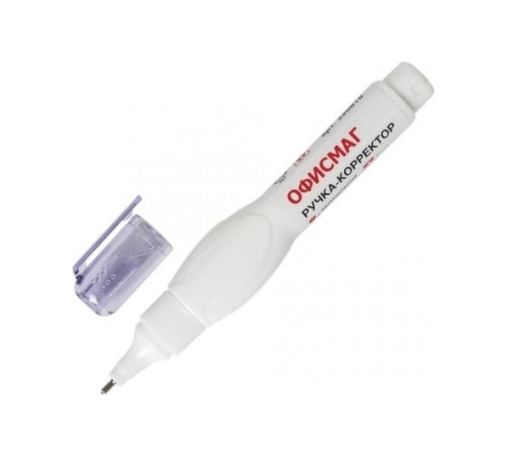 Изображение товара Ручка-корректор ОФИСМАГ 8 мл, металлический наконечник 226818