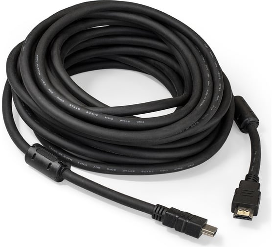 Изображение товара Кабель ExeGate HDMI EX-CC-HDMI2-10.0F 19M 19M, v2.0, 10м, 4K UHD, Ethernet, ферритовые кольца, 287726