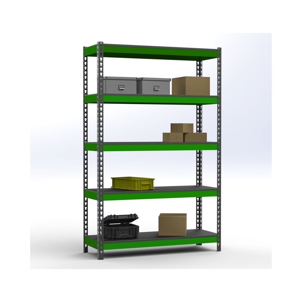 Изображение товара Стеллаж металлический 2200x1000x600 с 5 полками ООО Металекс