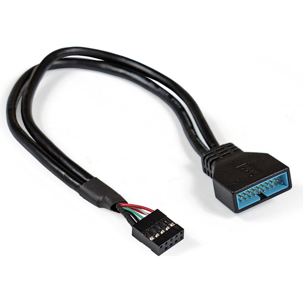 Изображение товара Кабель-переходник ExeGate USB 2.0-USB 3.0 EX-CC-U3U2-0.3 9pin F 19pin M, 0,3м 284940
