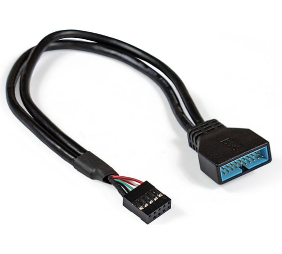 Изображение товара Кабель-переходник ExeGate USB 2.0-USB 3.0 EX-CC-U3U2-0.3 9pin F 19pin M, 0,3м 284940