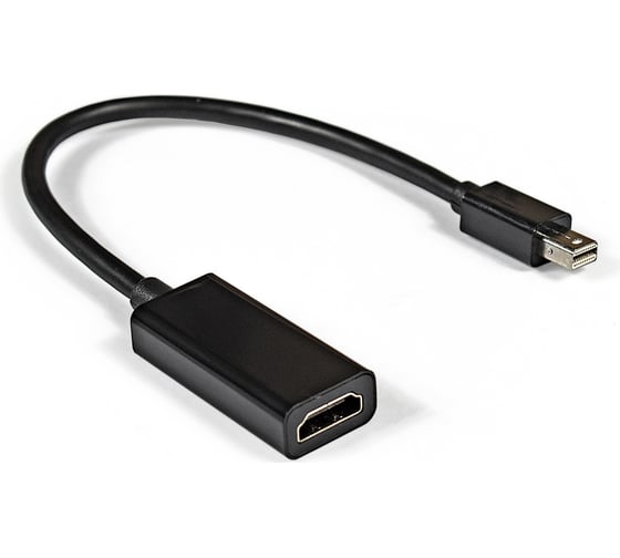 Изображение товара Кабель-переходник ExeGate miniDisplayPort-HDMI EX-mDPM-HDMIF-0.15 mini20M 19F, 0,15м 284922