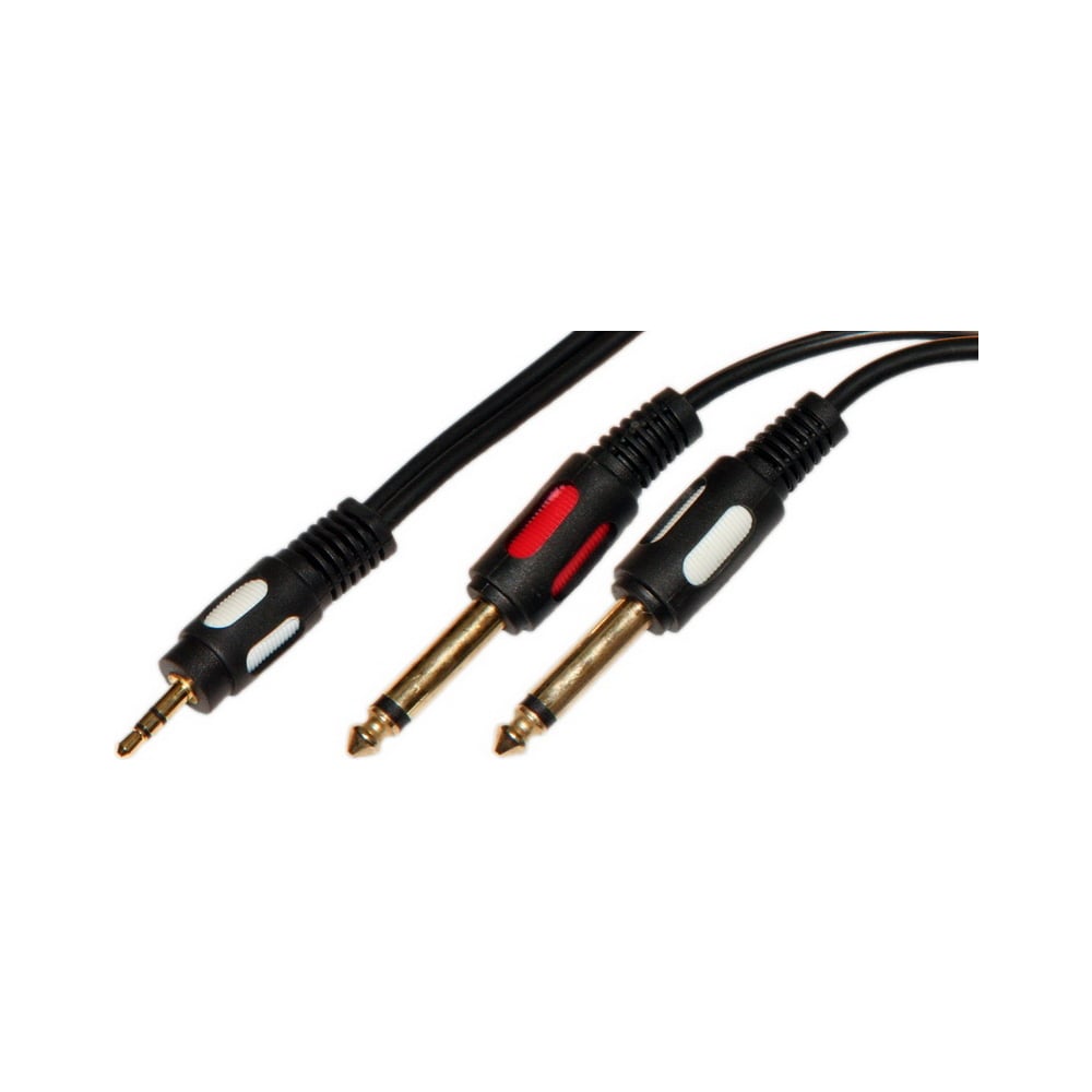 Изображение товара Аудиоразветвитель кабель Pro Legend 3.5 мм и 6.35 мм 5 м gold