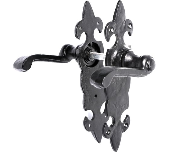 Изображение товара Дверные ручки Левша L.Baskerville 200mm LB-MI-301/8" черный У2-7209.Ч