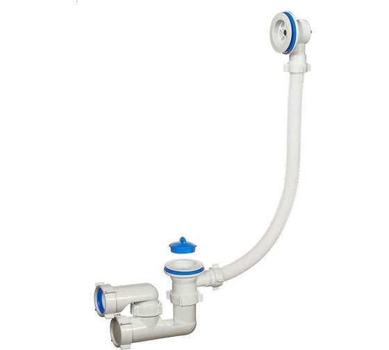 Изображение товара Сифон для ванны ORIO 1 1/2x40, регулируемый, с пластиковой решеткой D-70мм, с переливом А-6008