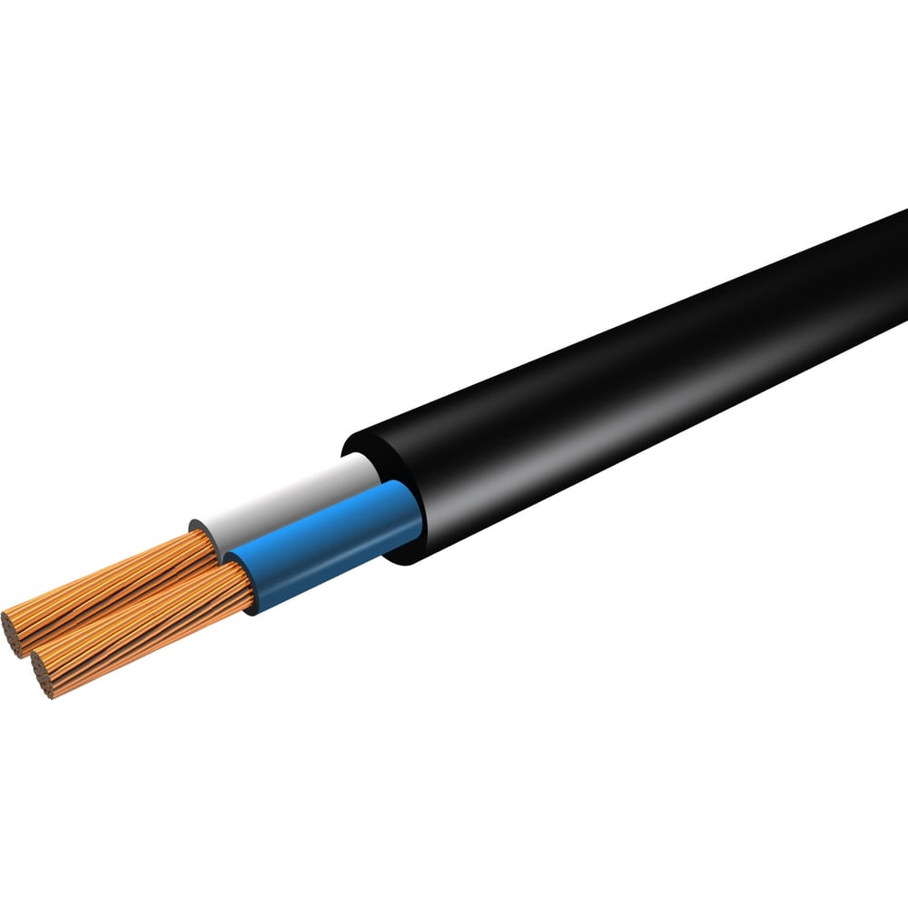 Изображение товара Провод ПВСн iTOK 2x1 ГОСТ черный (5 метров) i-KPP-PVSN-210-5-B