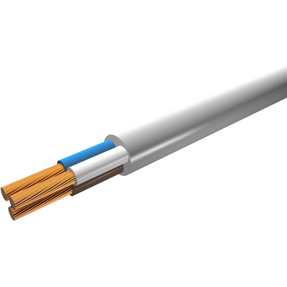 Изображение товара Провод ПВСн iTOK 3x1 ГОСТ белый (5 метров) i-KPP-PVSN-310-5-W
