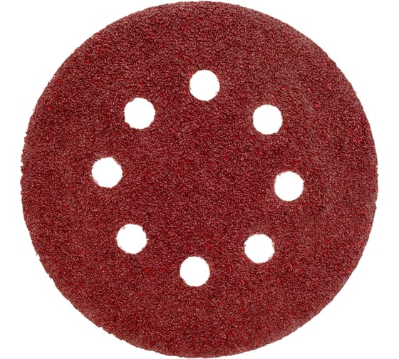 Изображение товара Круг 125 мм, Р40, абразивный, самозацепляемый, с отверстиями, 10 шт MOSTEK 3412504