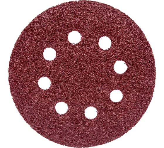 Изображение товара Круг 125 мм, Р36, абразивный, самозацепляемый, с отверстиями, 10 шт MOSTEK 3412503
