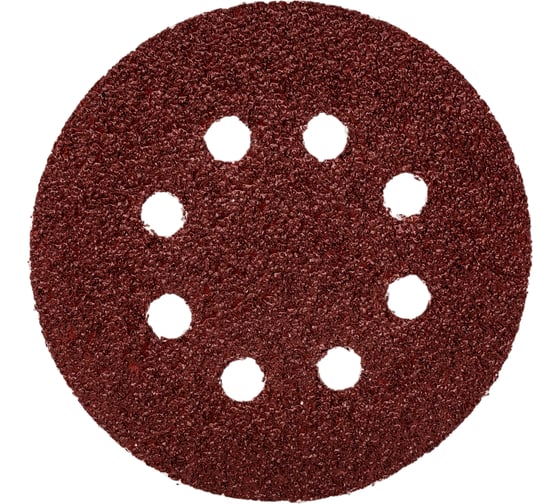 Изображение товара Круг 125 мм, Р24, абразивный, самозацепляемый, с отверстиями, 10 шт MOSTEK 3412502