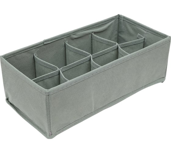 Изображение товара Коробка для хранения Рыжий кот 8 ячеек, серая 103072