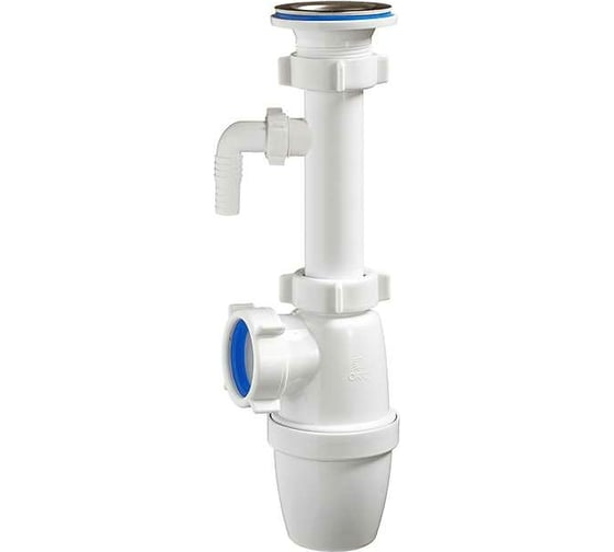 Изображение товара Бутылочный сифон ORIO 1 1/4х40, малый корпус с удлиненным патрубком, с одним отводом А-3207