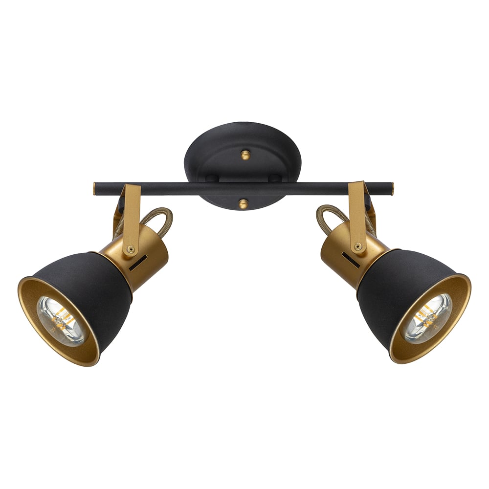 Изображение товара Потолочный светильник ARTE LAMP A1677PL-2GO черный золото IP20 стиль лофт