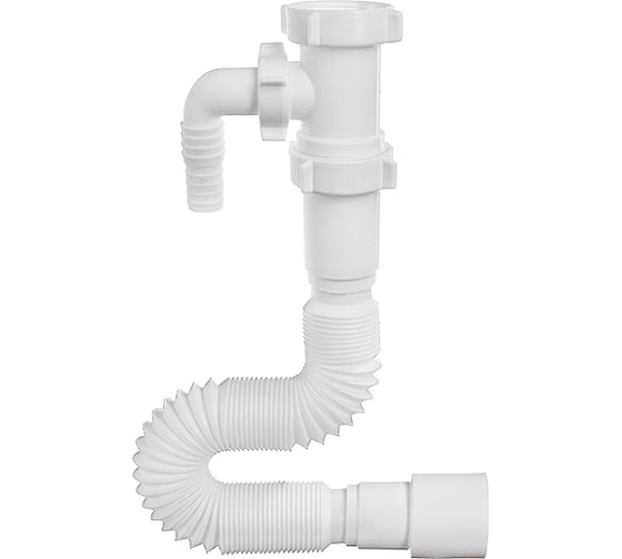 Изображение товара Гибкая труба ORIO без выпуска 1 1/2x40/50, с одним отводом, длина 725 мм АС-10135