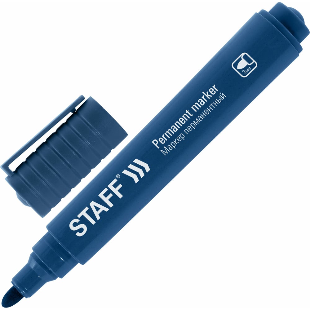 Перманентный маркер Staff маркер перманентный staff basic budget pm 125 комплект 12 шт 3 мм 880598