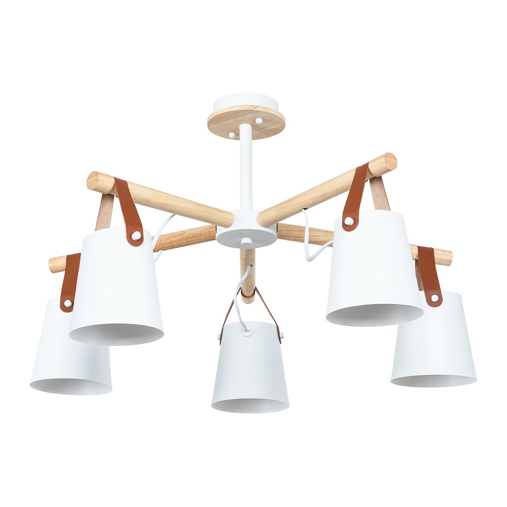 Изображение товара Потолочный светильник ARTE LAMP A7032PL-5WH с five E27 и плафонами молочный