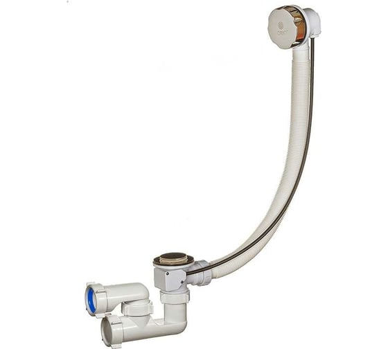Изображение товара Сифон для ванны ORIO 1 1/2x40 полуавтомат, регулируемый с переливом А-2808