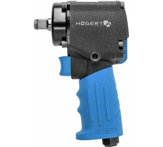 Изображение товара Пневматический ударный мини гайковерт HOEGERT TECHNIK ultra short, 1/2", 680nm, ultra short HT4R626