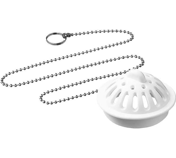 Изображение товара Ситечко-пробка ORIO для ванн и моек диаметром 45 мм с латунной цепочкой 50 см А-4578-1