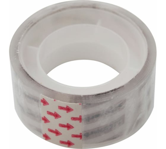 Изображение товара Канцелярская клейкая лента Silwerhof 481070 прозрачная, ширина 19 мм, длина 10 м, 35 мкр, полипропилен, спайка 12 шт. 1360647