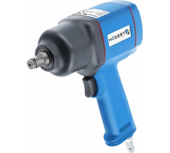 Изображение товара Пневматический ударный гайковерт HOEGERT TECHNIK 1/2", 1500 нм HT4R623