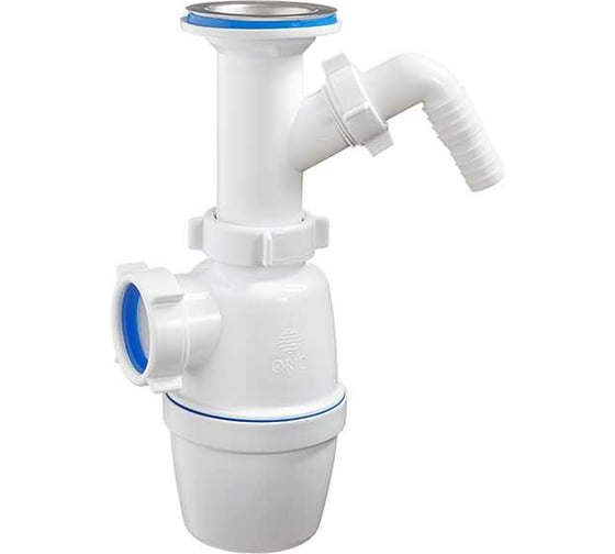 Изображение товара Бутылочный сифон ORIO 1 1/2x40 с одним отводом А-4205