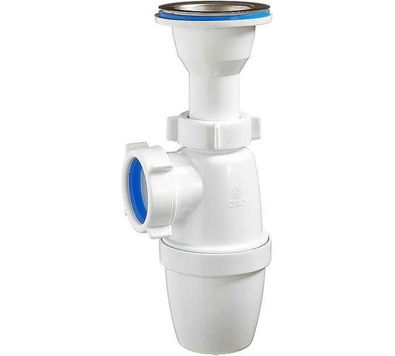 Изображение товара Бутылочный сифон ORIO малый корпус с литым выпуском 1 1/2x40 А-3201