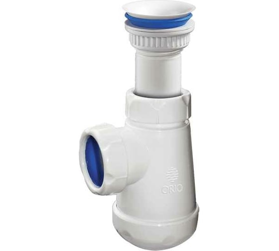Изображение товара Бутылочный сифон ORIO с пластиковым выпуском D-63мм х 40 АВ-7105