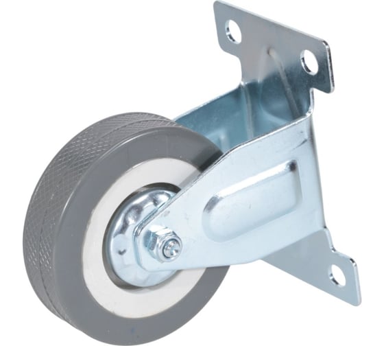 Изображение товара Неповоротное колесо Brante 75 мм, серая резина 104215